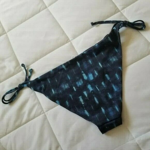 New Onia Navy Print String Bikini Bottom - Picture 5 of 8